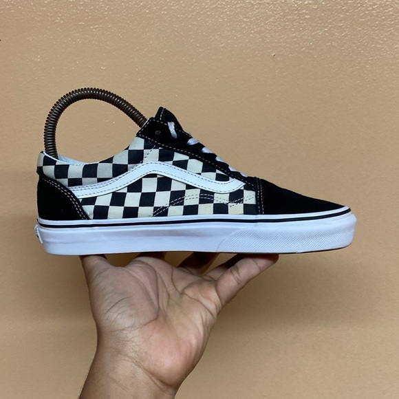 Vans Old Skool Checkerboard “Black Cream White” - Picture 7 of 14